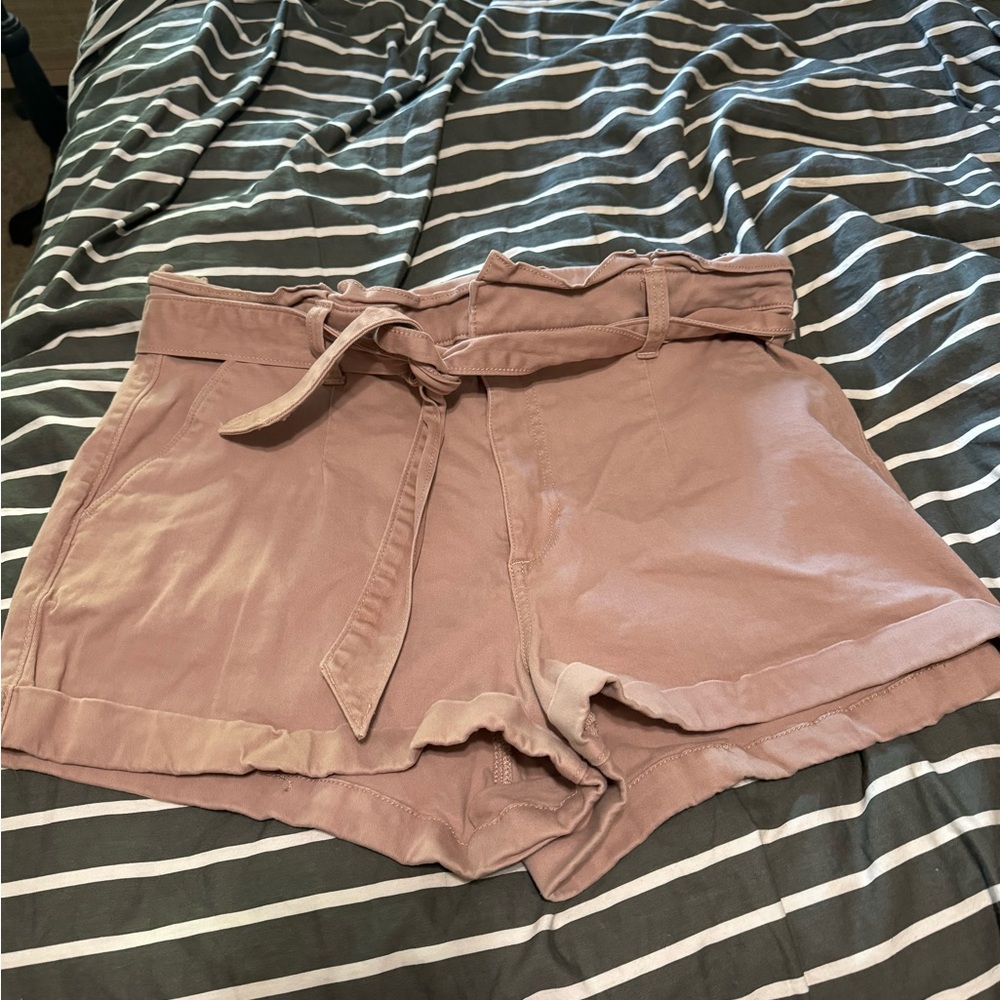 Mauve high waisted shorts